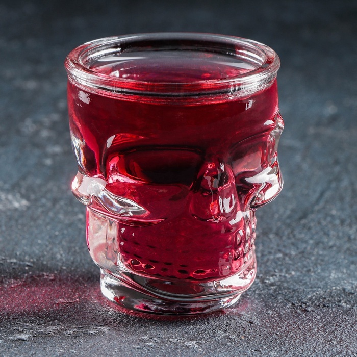 УЦЕНКА Стопка «Череп» 50 мл, 5×6 см - Фото 1