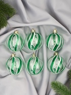 УЦЕНКА Набор шаров пластик d-6 см, 6 шт "Ариан" зелёный - Фото 1