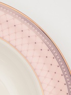 УЦЕНКА Набор тарелок WY Paradise, d=25.5 см, набор 2 шт., фарфор, белый, розовый - Фото 4