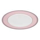 УЦЕНКА Набор тарелок WY Paradise, d=25.5 см, набор 2 шт., фарфор, белый, розовый - Фото 6