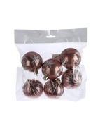 УЦЕНКА Набор шаров пластик d-6 см, 6 шт "Снежка" розовый - Фото 2