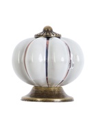 УЦЕНКА Ручка-кнопка PEONY Ceramics 001, керамическая, белая - Фото 3