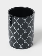 УЦЕНКА Набор аксессуаров для ванной Доляна «Марокко», 3 предмета: мыльница, дозатор для мыла, стакан, чёрный - Фото 5