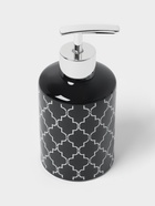 УЦЕНКА Набор аксессуаров для ванной Доляна «Марокко», 3 предмета: мыльница, дозатор для мыла, стакан, чёрный - Фото 6