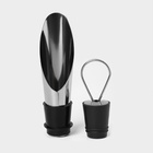 УЦЕНКА Набор для вина в кейсе Доляна «Бутылка», 5 предметов: пробка, кольцо, каплеуловитель, штопор, нож для срезания фольги - Фото 12