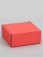 Коробка самосборная, красная, для подарков, хранения и отправки посылок, 18×18×8 см  (артикул 10989343)  большой выбор товаров оптом и в розницу по низким ценам с доставкой