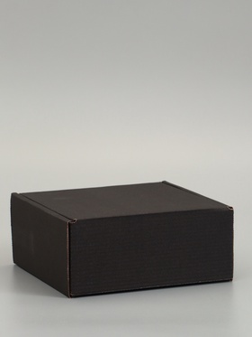 Коробка самосборная, черная, 18 х 18 х 8 см,