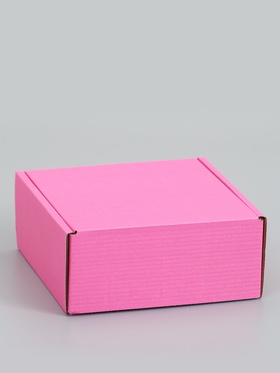 Коробка самосборная, розовая, для подарков, хранения и отправки посылок, 18×18×8 см  (артикул 10989345)  большой выбор товаров оптом и в розницу по низким ценам с доставкой