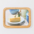 УЦЕНКА Маслёнка Heaven, 15.5×11.5×7 см, бамбук, крышка пластик, белая - Фото 3