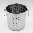 УЦЕНКА Ведро для льда «Чеканный», 5.2 л, 25×20×20.5 см, нержавеющая 201 сталь - Фото 2