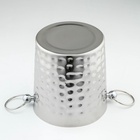 УЦЕНКА Ведро для льда «Чеканный», 5.2 л, 25×20×20.5 см, нержавеющая 201 сталь - Фото 5