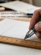 Карандаш механический, металлический, чёрный, узел 5.6 мм - Фото 3