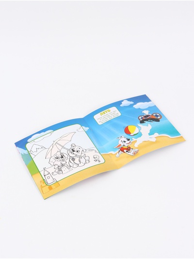 Набор многоразовых водных раскрасок, 18×18 см, 4 шт., Щенячий патруль