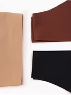 Трусы женские бикини бесшовные MINAKU, набор 3 шт., размер 40 (XS), цвет коричневый, чёрный, бежевый - Фото 6