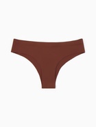 Трусы женские бикини бесшовные MINAKU, набор 3 шт., размер 44 (M), цвет коричневый, чёрный, бежевый - Фото 4