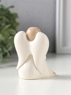 Фигурка керамика «Девочка-ангел в платье с бабочками, с голубем на руке», 7×5.4×7.8 см  (артикул 10932633)  большой выбор товаров оптом и в розницу по низким ценам с доставкой