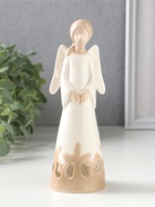 Фигурка керамика «Девушка-ангел с резным платье», 5.5×5.2×16.4 см  (артикул 10932634)  большой выбор товаров оптом и в розницу по низким ценам с доставкой