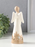 Фигурка керамика «Девушка-ангел с резным платье», 5.5×5.2×16.4 см  (артикул 10932634)  большой выбор товаров оптом и в розницу по низким ценам с доставкой