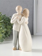Фигурка керамика «Влюблённая пара. Близость», 8×5.5×17 см  (артикул 10932636)  большой выбор товаров оптом и в розницу по низким ценам с доставкой