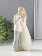 Фигурка керамика «Влюблённая пара. Близость», 8×5.5×17 см  (артикул 10932636)  большой выбор товаров оптом и в розницу по низким ценам с доставкой