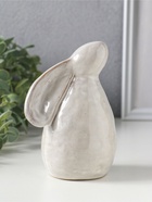 Фигурка керамика «Зайка с прижатыми ушками», беж, 9×7.7×13.8 см  (артикул 10933424)  большой выбор товаров оптом и в розницу по низким ценам с доставкой