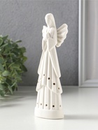 Фигурка керамика «Девушка-ангел в мантии», белый, 5.4×3.4×17.7 см  (артикул 10933427)  большой выбор товаров оптом и в розницу по низким ценам с доставкой