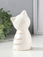 Фигурка керамика «Котейка белый полосатый», 6.5×5.3×11.2 см  (артикул 10933897)  большой выбор товаров оптом и в розницу по низким ценам с доставкой