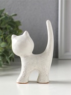 Фигурка керамика «Поющий серый кот», 7.6×3.6×10.6 см  (артикул 10933904)  большой выбор товаров оптом и в розницу по низким ценам с доставкой