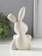 Фигурка керамика «Серый зайчик с сердечками на пяточках», 8×7.5×13.6 см - Фото 3