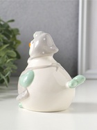 Фигурка керамика «Курочка-наседка в серо-бирюзовом переднике и косынке», 10×7.9×10.4 см  (артикул 10933907)  большой выбор товаров оптом и в розницу по низким ценам с доставкой