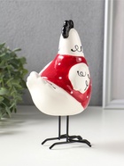 Фигурка керамика «Курочка красная в белый горошек», 9.7×8.2×17.4 см  (артикул 10933914)  большой выбор товаров оптом и в розницу по низким ценам с доставкой