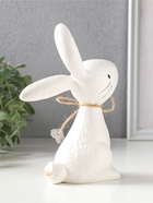 Фигурка керамика «Зайчик с сухоцветами и бантом», 11.9×6.4×16.6 см  (артикул 10933916)  большой выбор товаров оптом и в розницу по низким ценам с доставкой