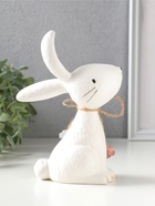 Фигурка керамика «Зайчик с сухоцветами и бантом», 11.9×6.4×16.6 см  (артикул 10933916)  большой выбор товаров оптом и в розницу по низким ценам с доставкой