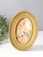 Фоторамка для фото 10×15 см «Точки и тире», полистоун под золото, 16.4×2.3×21.3 см  (артикул 10959377)  большой выбор товаров оптом и в розницу по низким ценам с доставкой