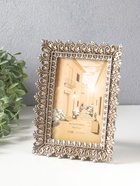 Фоторамка для фото 10×15 см «Орнамент из геральдических лилий», полистоун, 15.2×2.8×20.1 см  (артикул 10959383)  большой выбор товаров оптом и в розницу по низким ценам с доставкой