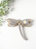 Панно настенное полистоун «Зеркальная стрекоза», под серебро с позолотой 20×4×16.5 см  (артикул 10959389)  большой выбор товаров оптом и в розницу по низким ценам с доставкой