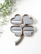 Панно настенное полистоун «Зеркальный клевер», под серебро, 19×2.5×26 см  (артикул 10959391)  большой выбор товаров оптом и в розницу по низким ценам с доставкой