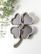 Панно настенное полистоун «Зеркальный клевер», под серебро, 19×2.5×26 см  (артикул 10959391)  большой выбор товаров оптом и в розницу по низким ценам с доставкой