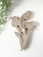 Панно настенное полистоун «Зеркальные тюльпаны», под серебро с позолотой, 22×3×35 см  (артикул 10959393)  большой выбор товаров оптом и в розницу по низким ценам с доставкой