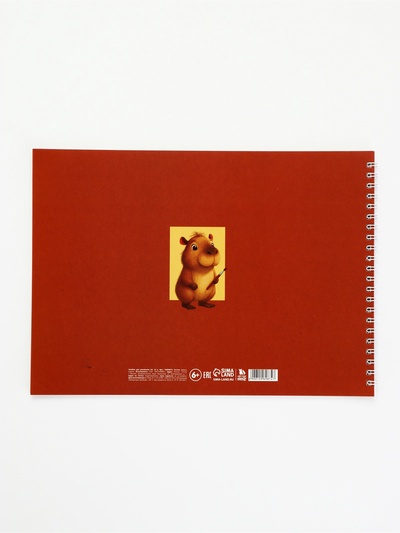 Альбом для рисования А4, 32 листа, на пружине «Капи»