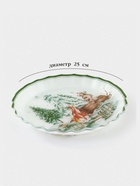 УЦЕНКА Блюдо сервировочное с бортиком «Зверьки в лесу» 25 см - Фото 2