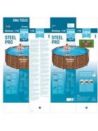 Бассейн каркасный Steel Pro, 305×100 см, круглый, цвет рейка, 561VM Bestway  (артикул 10915992)  большой выбор товаров оптом и в розницу по низким ценам с доставкой