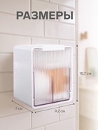 УЦЕНКА Органайзер навесной 2секц с кл осн 9.2×7×10.7 см бел к/кор - Фото 2