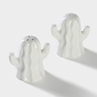 УЦЕНКА Набор для специй BellaTenero «Кактусы», солонка 75 мл, перечница 75 мл, на бамбуковой подставке, фарфор, белый - Фото 4