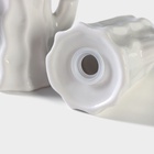 УЦЕНКА Набор для специй BellaTenero «Кактусы», солонка 75 мл, перечница 75 мл, на бамбуковой подставке, фарфор, белый - Фото 5