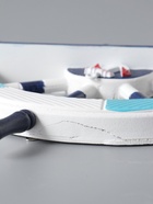 УЦЕНКА Вешалка-штурвал на 3 крючка, бело-голубой-бирюзовый, 45×28×5 см - Фото 4