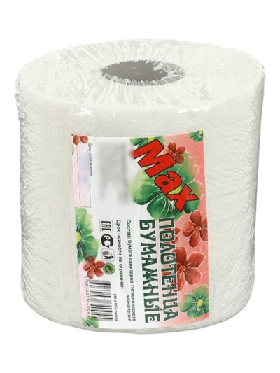 Полотенце бумажное, 250 листов, 72.5 метров, 2 слоя, белое