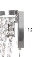 Бра G22001/2, 2×40 Вт, E27, 40×20×12 см, хромированное - Фото 7