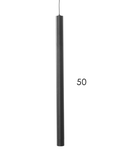 Светильник подвесной LED G51271/1, 8 Вт, 3000К, 3×3×50 -120 см, чёрный
