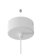 Светильник подвесной LED G51271/1, 8Вт, 3000К, 3х3х50 (120) см, белый - фото 809616754
